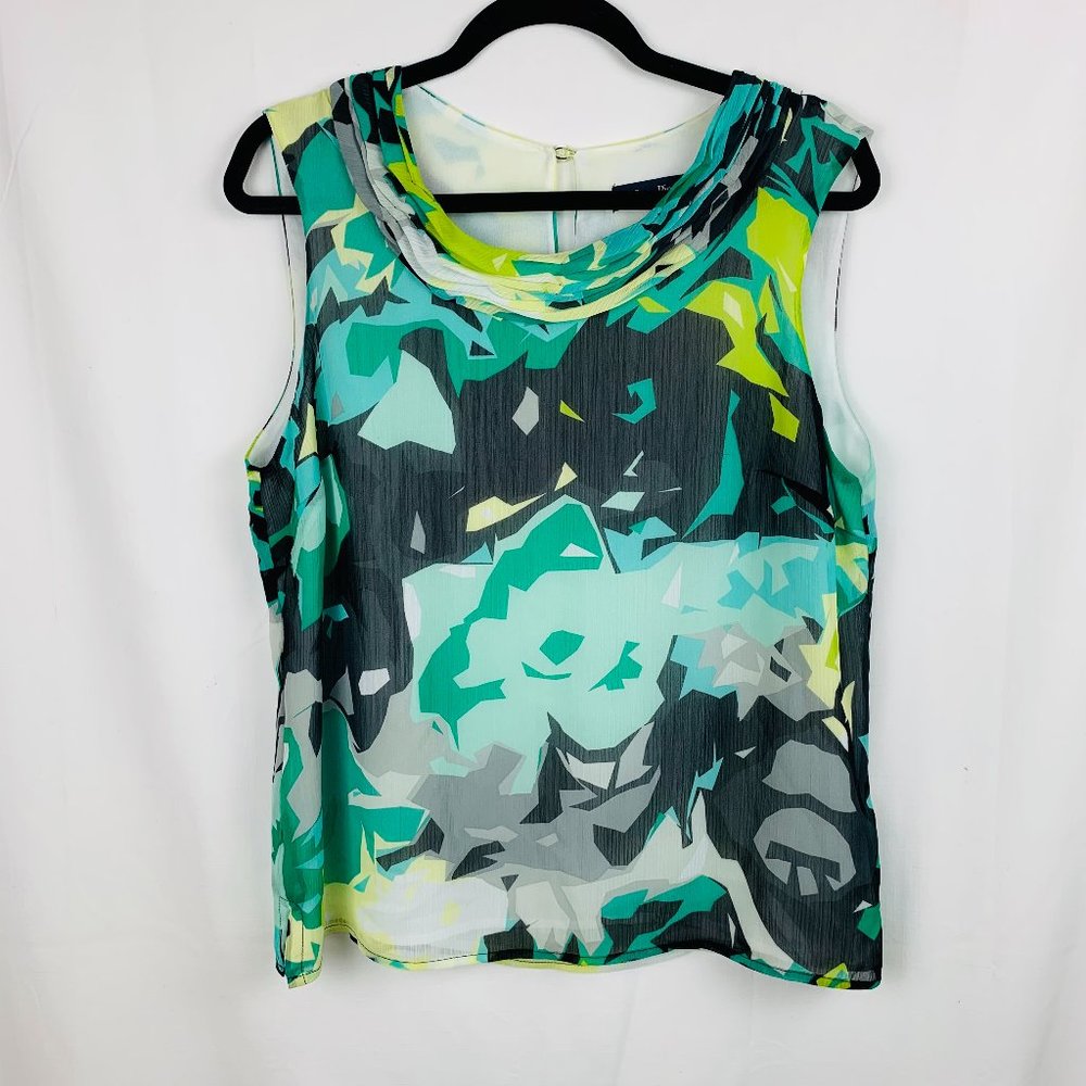 Evan Picone Sleeveless Lined Career Blouse Size 12